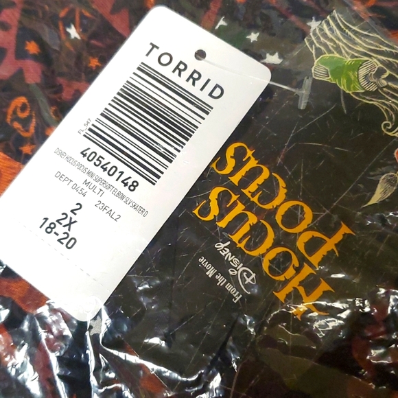 ❤️NWT VINTAGE TORRID DISNEY HOCUS POCUS DRESS SUPER SOFT - ELBOW SLEEVE SIZE 2X - Picture 7 of 12